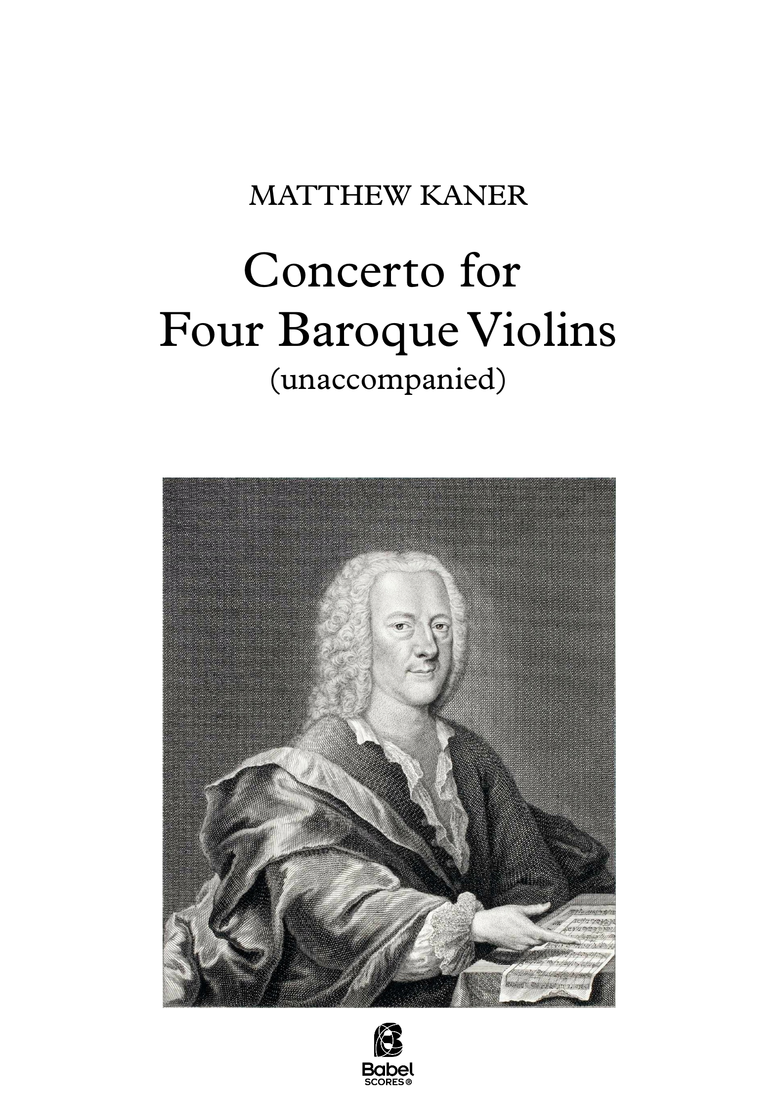 Concerto for Four Baroque Violins A4 z 2 17 585